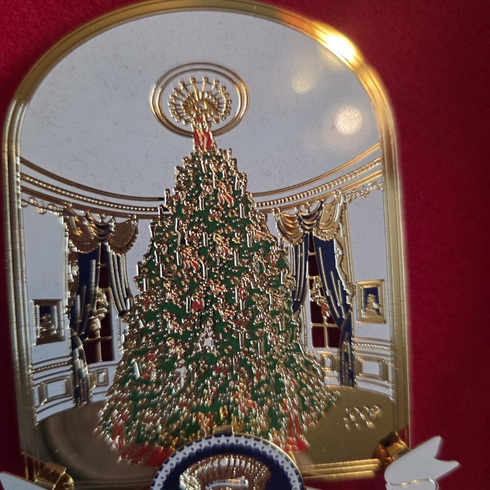 1993 White House Blue Room Christmas Ornament, White House Gift Shop - Picture 3 of 4